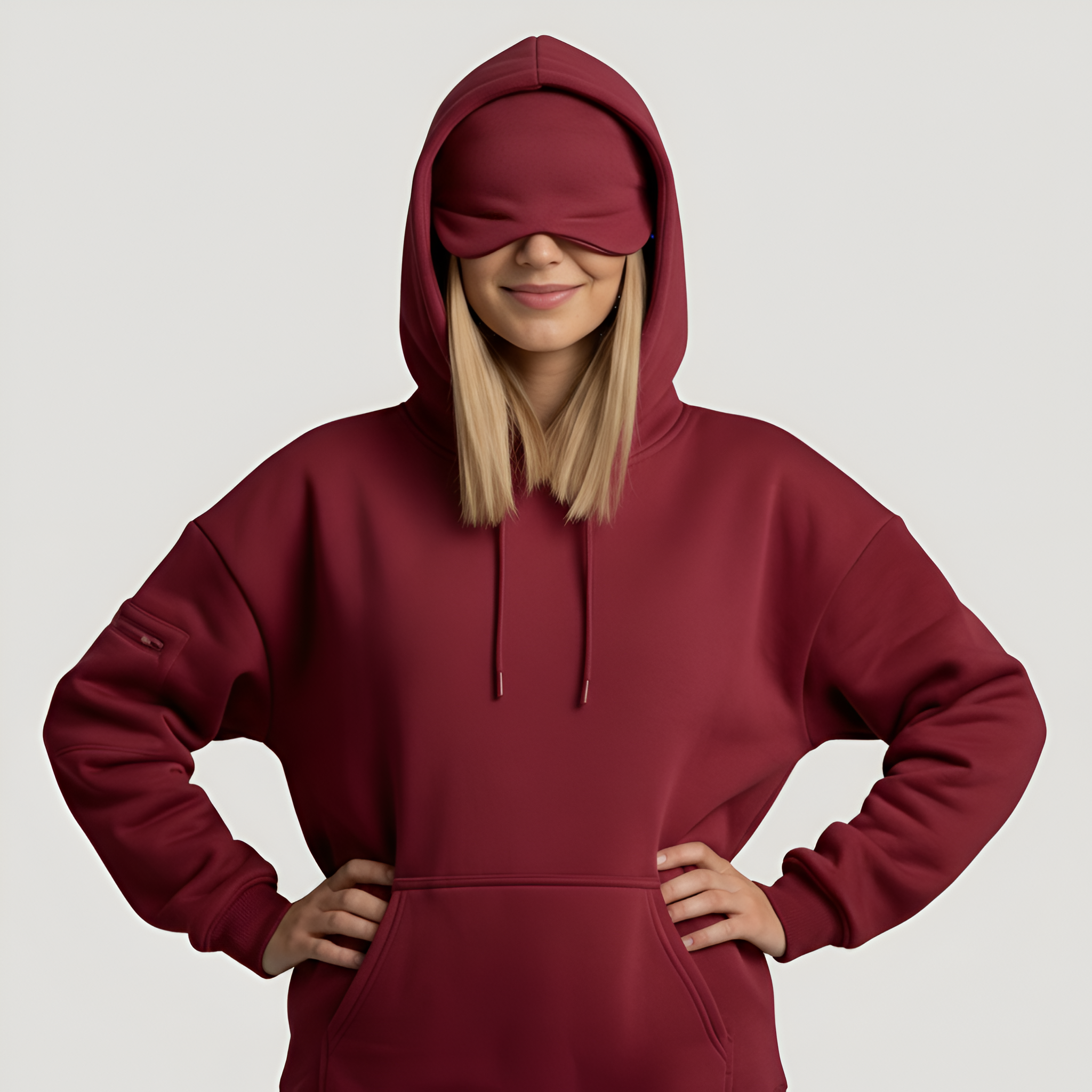 Travel Hoodie With Built In Sleeping Mask — view 12