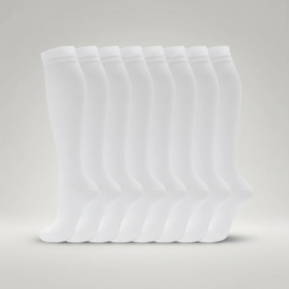 8 Pairs Of Classic High Compression Socks — view 3