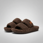 Memory Foam Fuzzy Open House Slippers