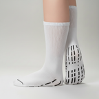 Extra Wide Stretch Non Slip Crew Socks — view 4