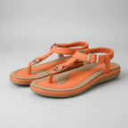 Stretch Slingback Flat Thong Sandals — view 2