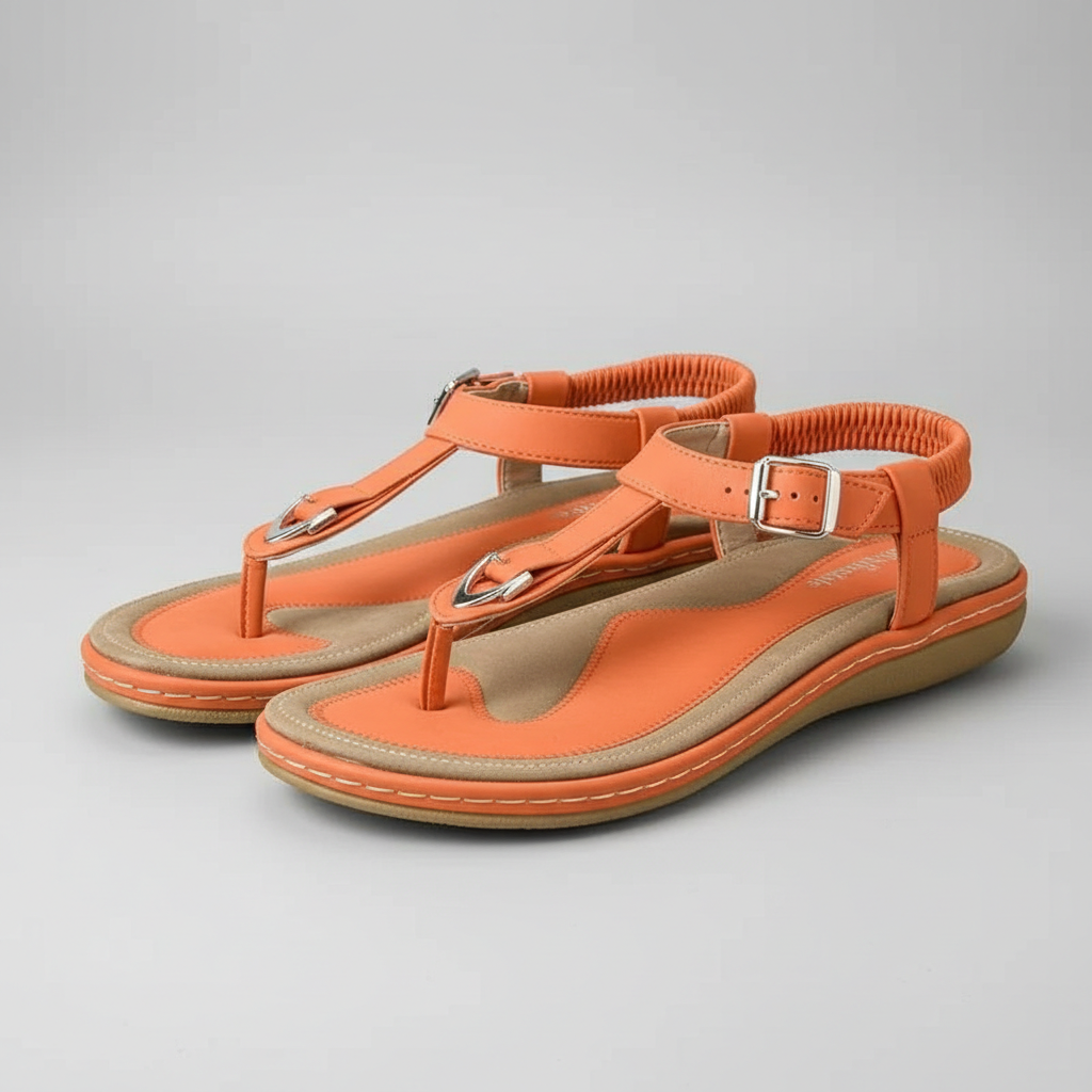 Stretch Slingback Flat Thong Sandals — view 2