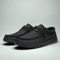 Woven Texture Casual Loafers With Lace Details For Men — view 3