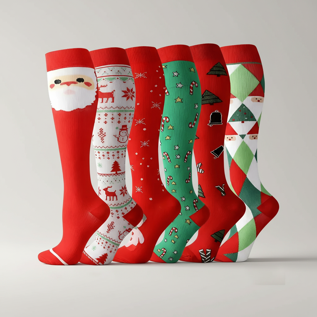 Pack Of 6 Compression Socks For Hiking — view 8