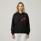 Casual Double Star Printed Hoodie — view 5