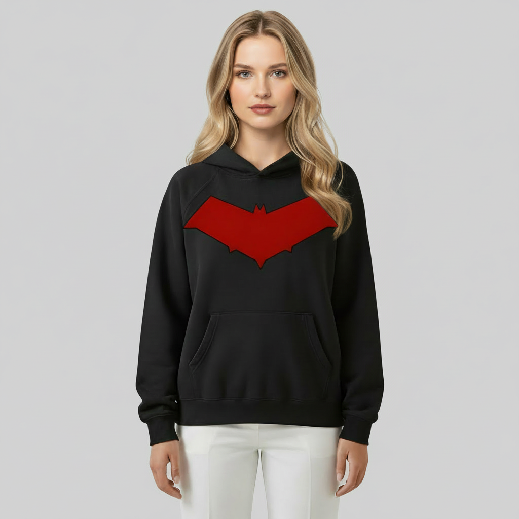 Classic Comic Spider Graphic Printed Hoodie — view 3