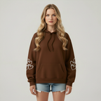 Oversized Highland Cow Printed Hoodie For Women — view 7