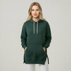 Casual Oversized Hoodie Dress With Kangaroo Pocket — view 3