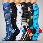 6 Pairs Of Christmas Themed Compression Circulation Socks — view 8