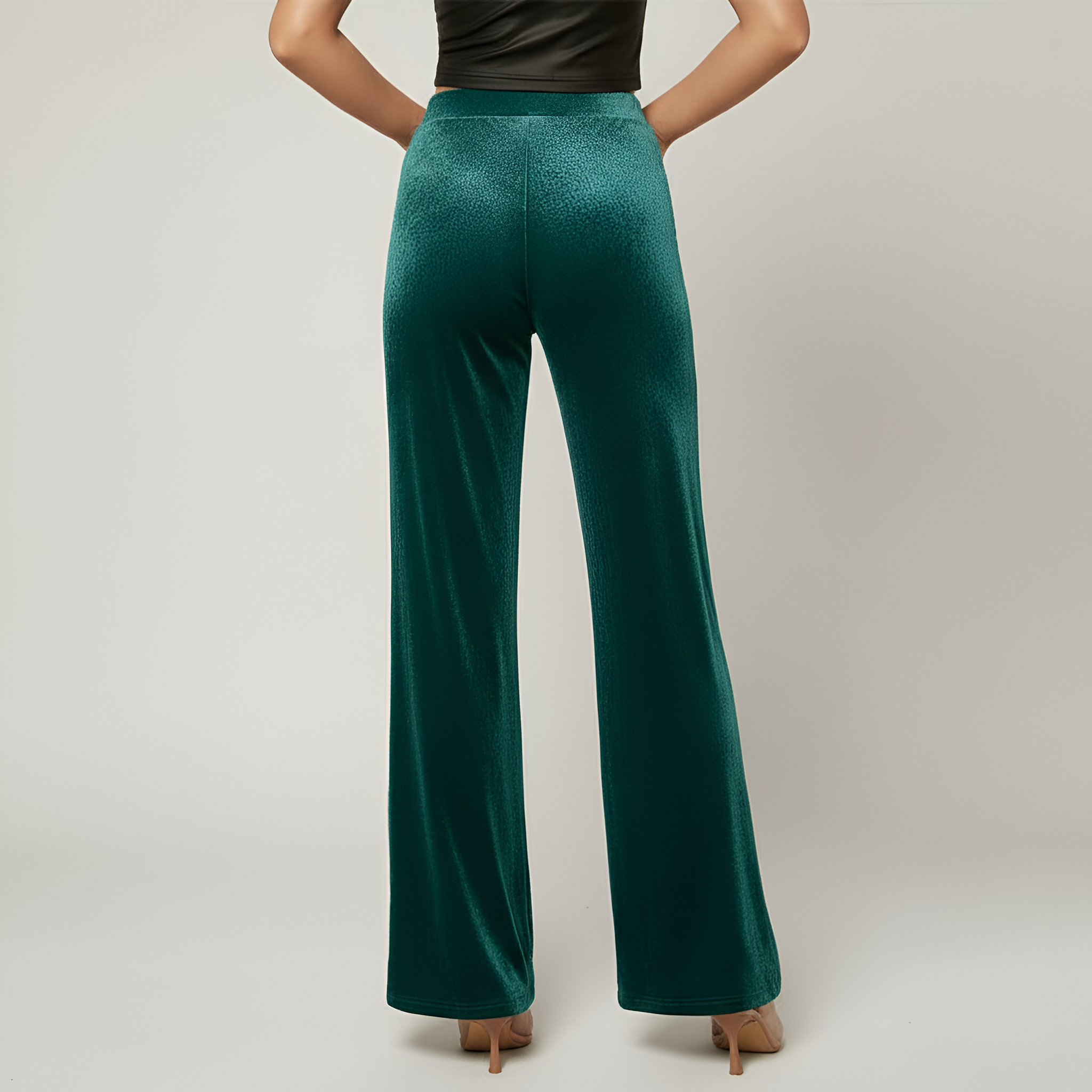 High Rise Statement Flare Pants For Women — view 4