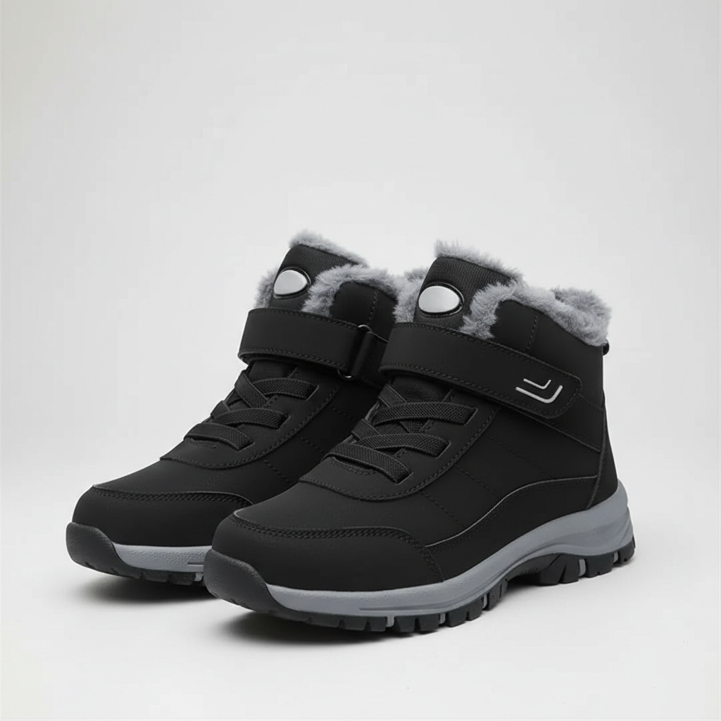 Warm Fuzzy Lined Winter Boots For Women — view 3