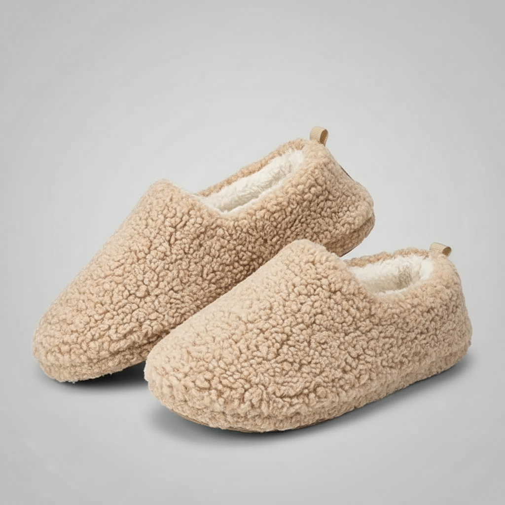 Cushioned Polar Fleece Indoor Loafer Slippers — view 3