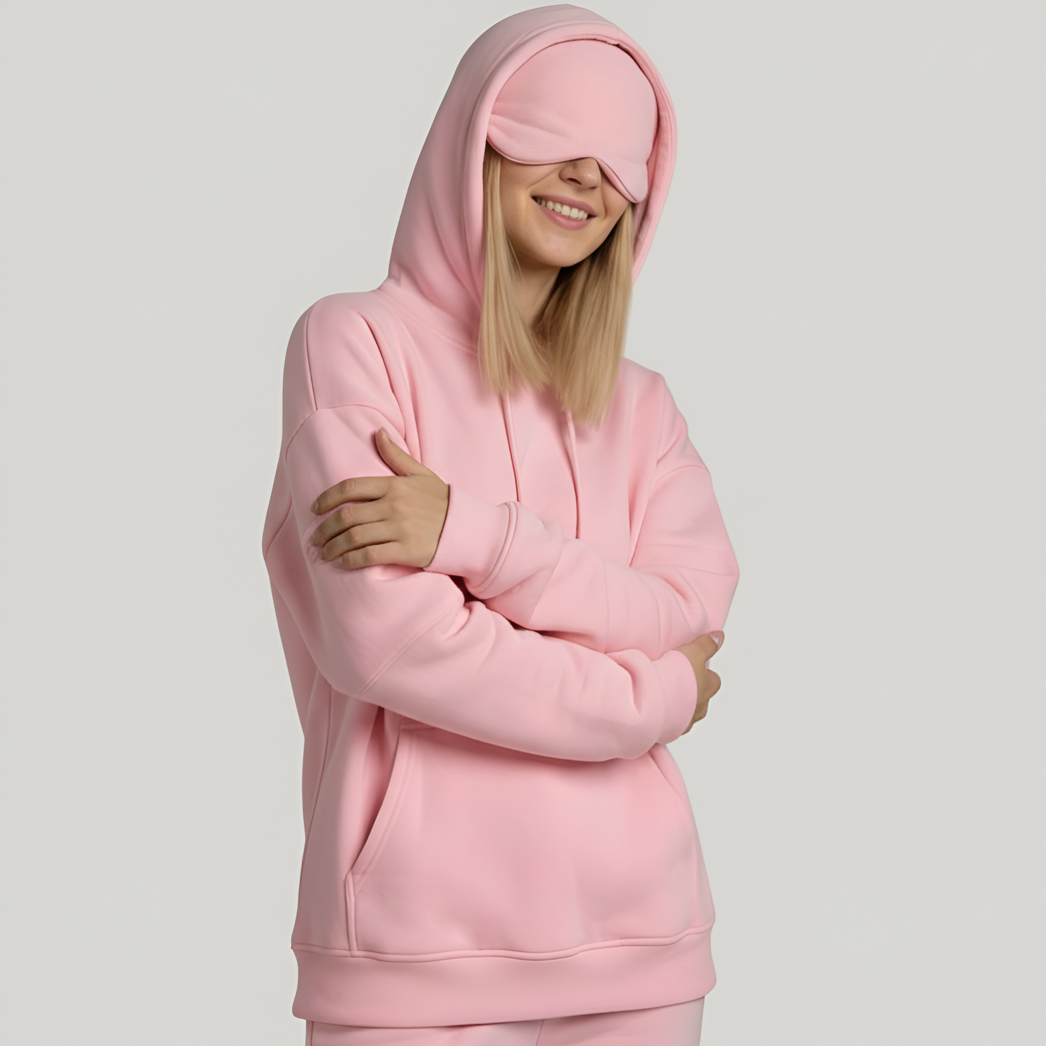 Travel Hoodie With Built In Sleeping Mask — view 3
