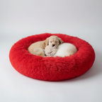 Donut Shaped Plush Pet Bed For Cats And Dogs — view 6