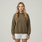 Leopard Printed Pullover Hoodie — view 3