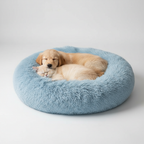 Donut Shaped Plush Pet Bed For Cats And Dogs — view 5