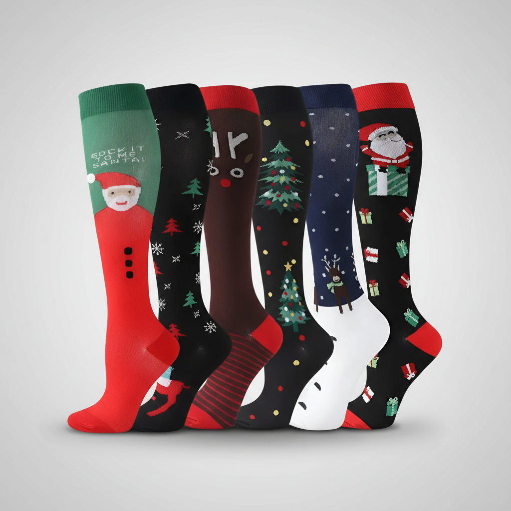 Pack Of 6 Compression Socks For Hiking — view 9