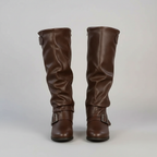 Leather Buckle Fashion Boots — view 4