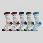 5 Pair Reindeer Design Knit Crew Socks — view 12