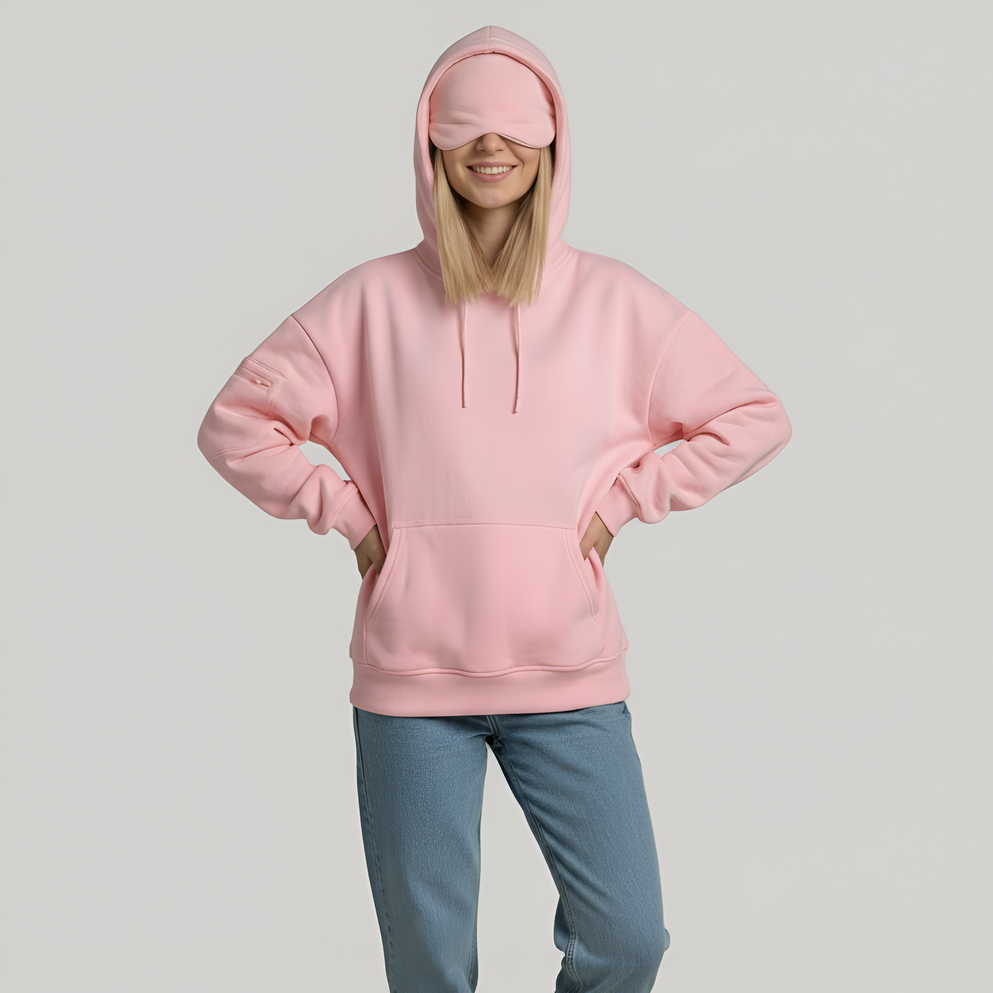 Travel Hoodie With Built In Sleeping Mask — view 2