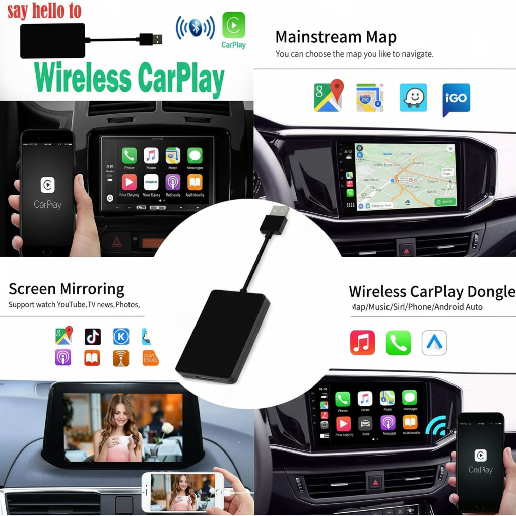 CarPlay and Android Auto Adapter Wireless Connectivity for All Car Brands — view 5