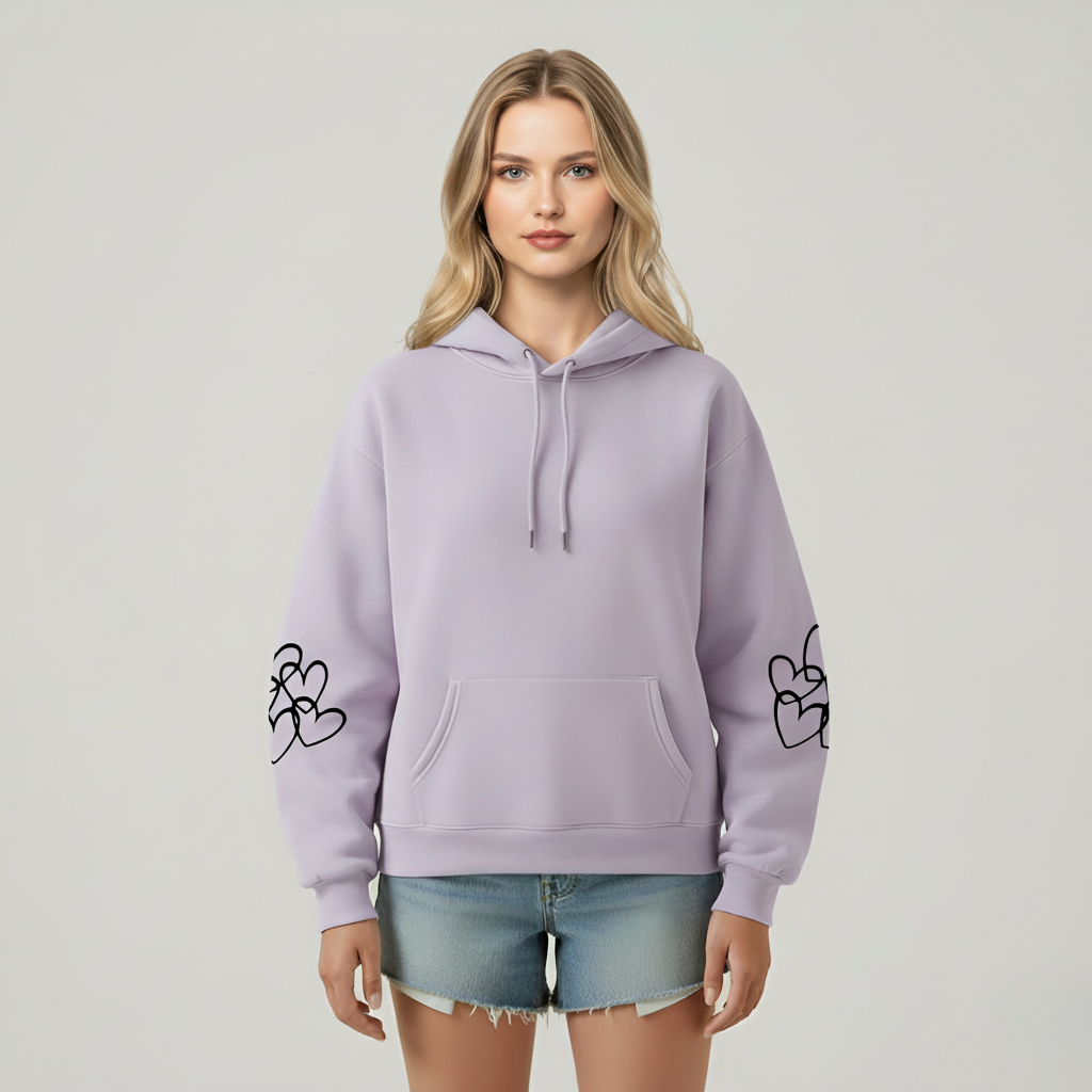 Oversized Highland Cow Printed Hoodie For Women — view 5