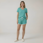 Short Sleeve Summer Pajama Set For Women — view 6