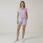 Short Sleeve Summer Pajama Set For Women — view 3