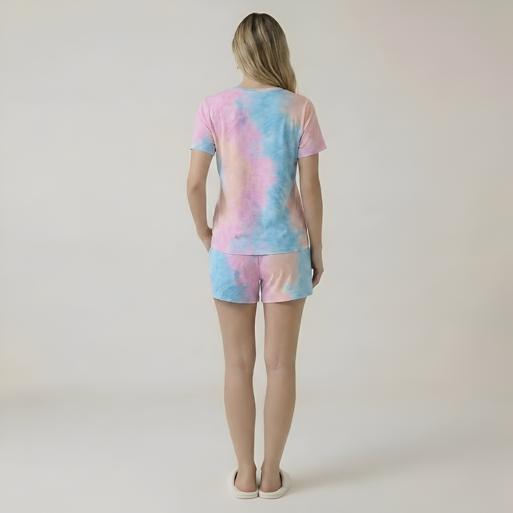 Short Sleeve Summer Pajama Set For Women — view 4