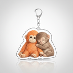 Zoo Punch Monkey Acrylic Keychain And Backpack Accessories — view 8