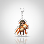 Zoo Punch Monkey Acrylic Keychain And Backpack Accessories — view 12