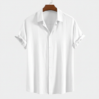 Rayon Linen Blend Button Up Shirt — view 14