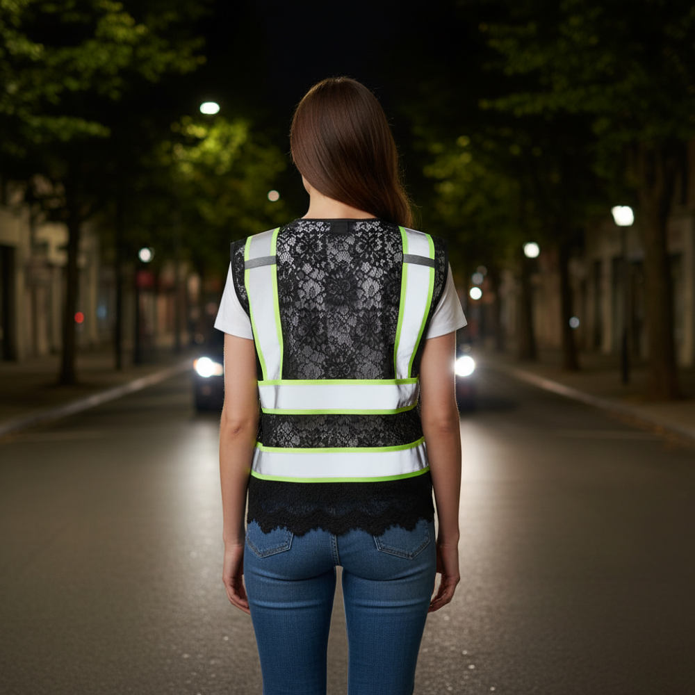 Lightweight Outdoor Reflective Vest With Zipper — view 10