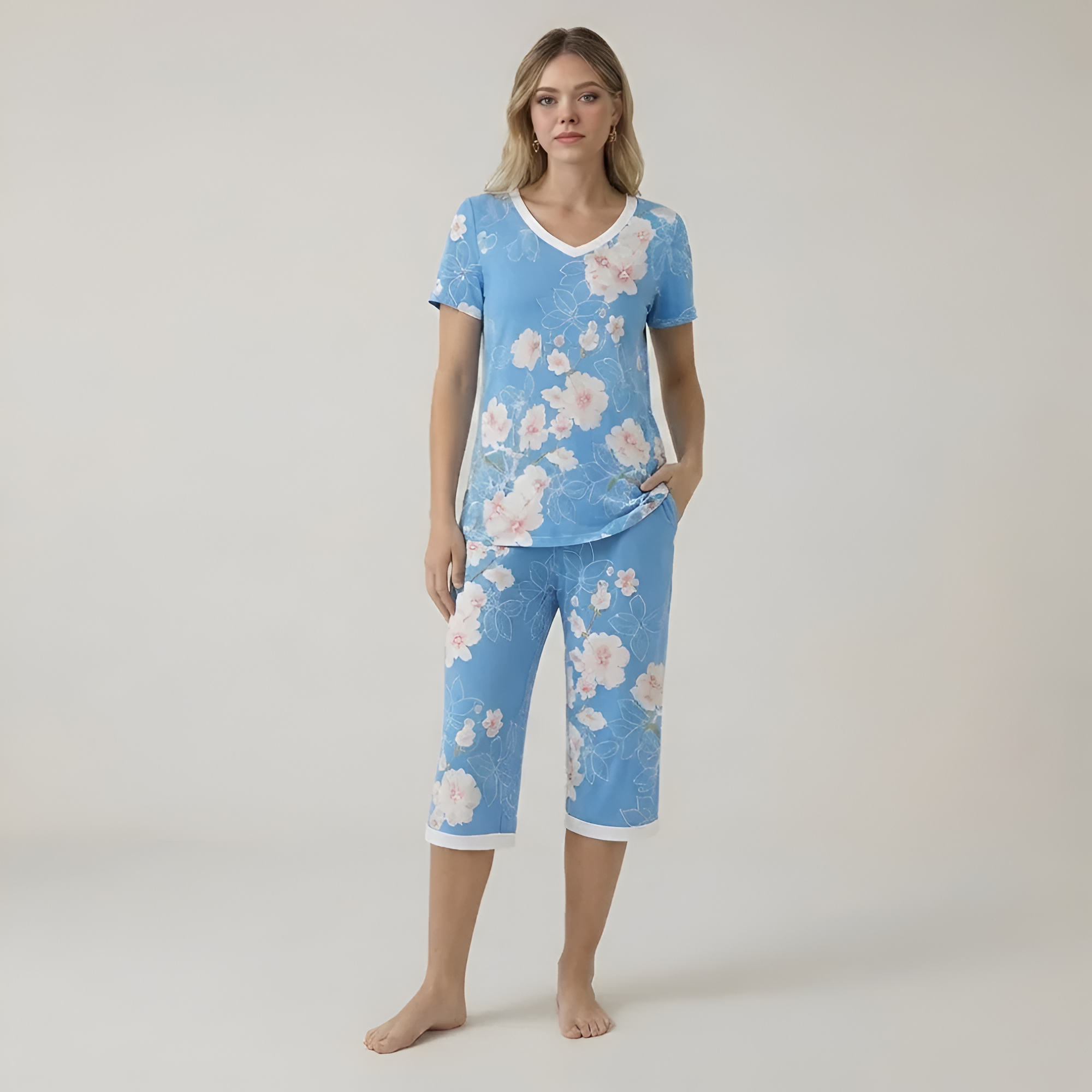 Casual Two Piece Pajama Set For Women — view 4