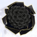 Customizable Glitter Rose Bouquet With Decorative Crown And Butterflies — view 7