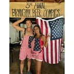 250th Anniversary American Flag Overalls Denim Bib Jumpsuit Shorts Jean Romper for Men(Red White Blue,2XL) — view 9