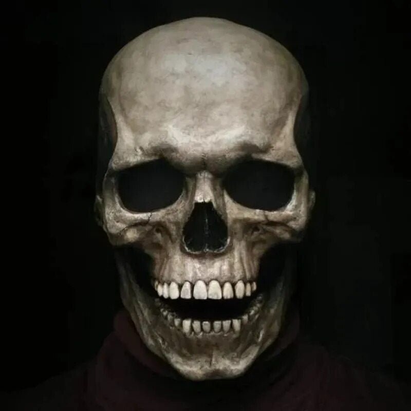 Movable Realistic Full Jaw Halloween Human Mask | SLIMG:7613539507019718693